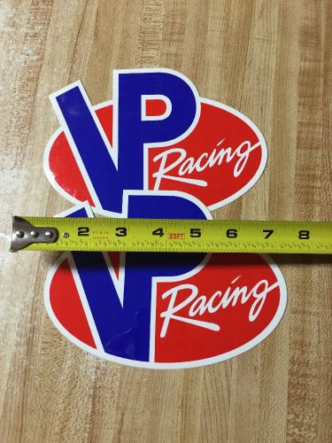 Pair of new  v p race fuel racing stickers / decals nhra
