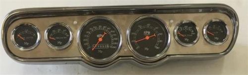 1965 1966 mustang chrome instrument gauge bezel cluster *bezel4mb