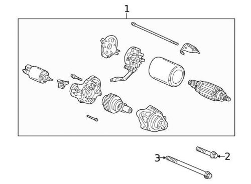 Genuine 2000-2003 acura starter 06312-p8e-505rm