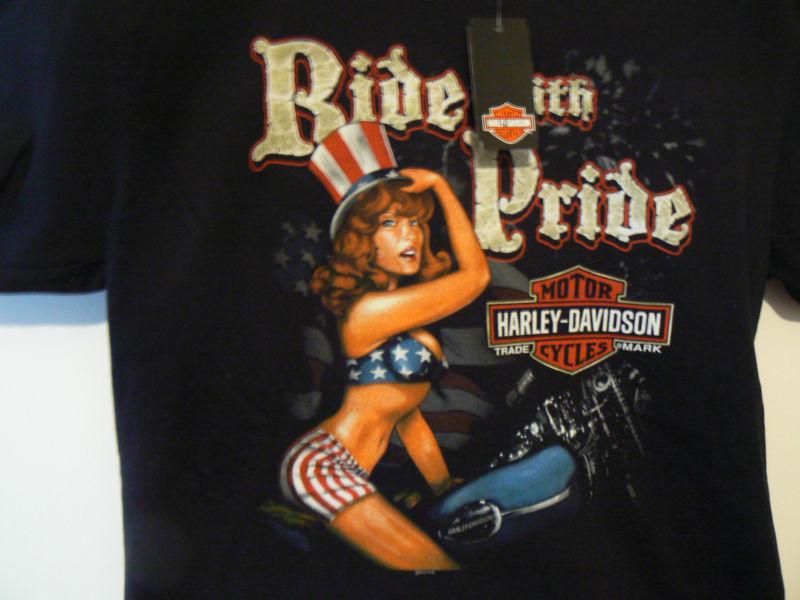 Genuine mens large black harley t shirt charlotte, nc nascar new nwt $28.83