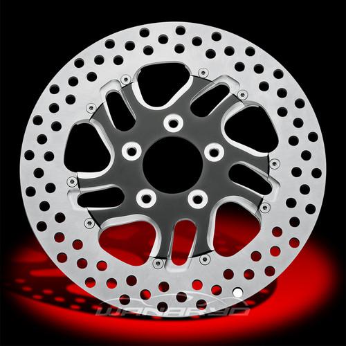 Performance machine contrast-cut two-piece brake rotors rotor frt rt rvlcc