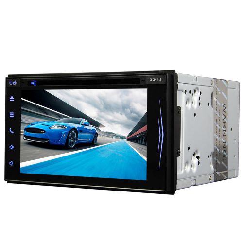 6.2&#034; capacitive dvd player in dash car radio no-gps aux-in audio ipod subwoofer