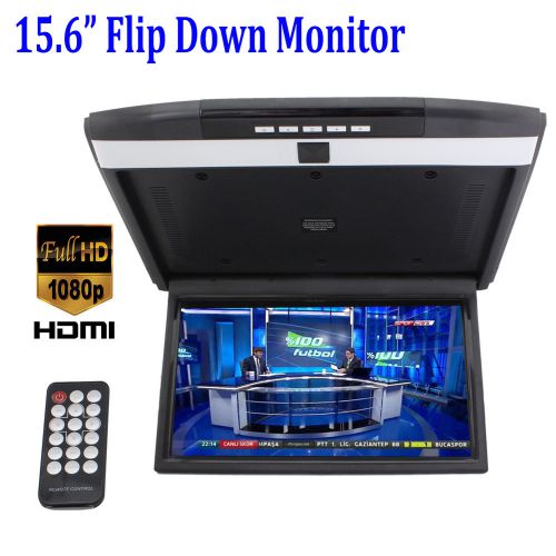 1080p hdmi in-car flip down roof mount monitor tft display 16:9 multi-language