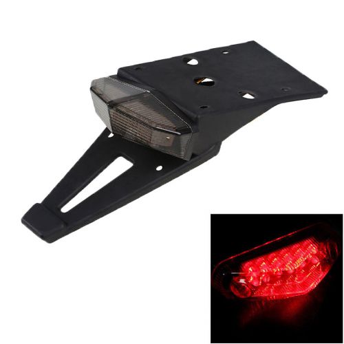 New universal led motorcycle fender number plate turn signal tail stop red light