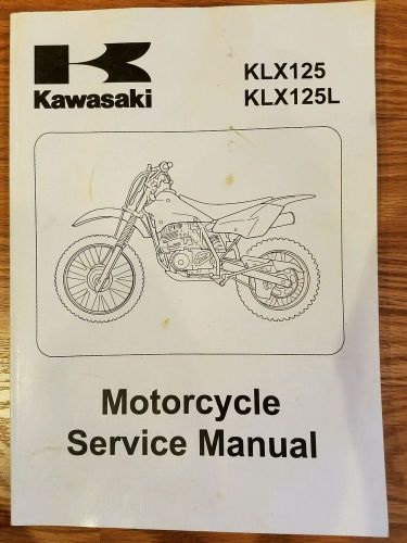 2003 kawasaki klx125 &amp; klx125l motorcycle service manual