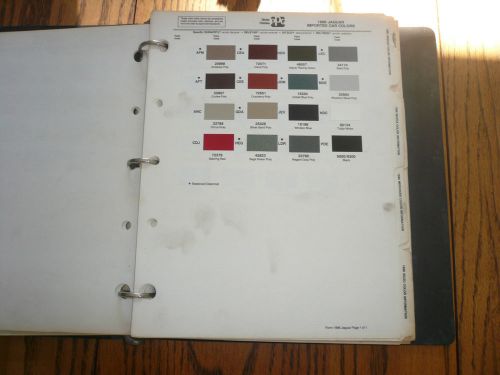 1986 jaguar ditzler imported color chip paint sample -