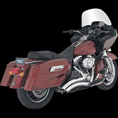 Vance & hines big radius 2-into-2 exhaust, chrome for 2007-2008 harley touring