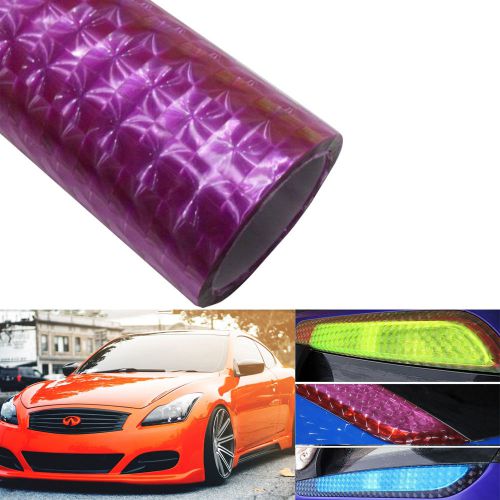 Purple 3d car taillight fog head light headlight tint film wrap 30x100cm