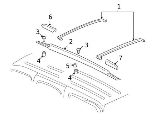 Genuine rail cover 25832914