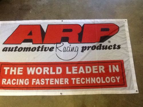 Arp automotive racing products man cave garage banner