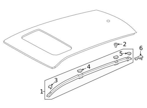 Genuine 2012-2014 honda cr-v roof rack 75260-t0a-a01za