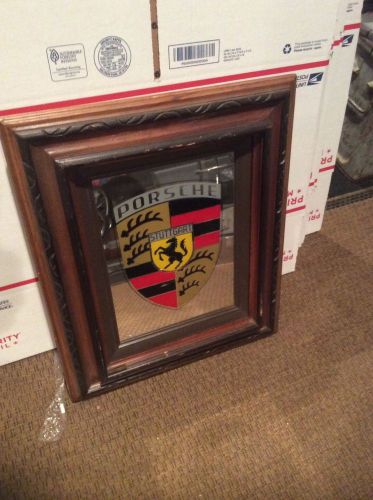 Mancave decor porsche mirror decor  porsche logo ,porsche cayenne turbo 911