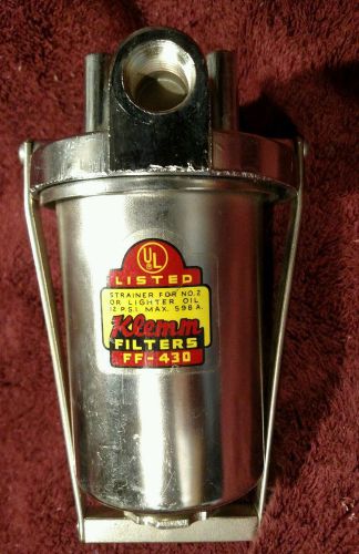 Heavy duty chrome  klemm  fuel filter / sediment bowl  (3/8&#034; npt) truck /tractor