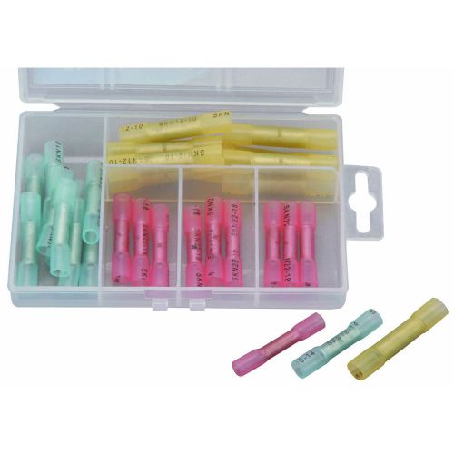 30 pc heat shrink wire connectors electrical connections organizing kit case