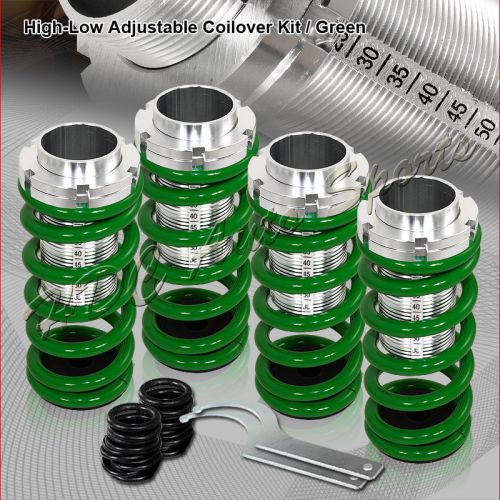 For 1988-1991 honda prelude green suspension scale hi lower coilover springs kit