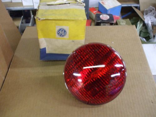 Nos ge 4433r vintage red auto signal lamp