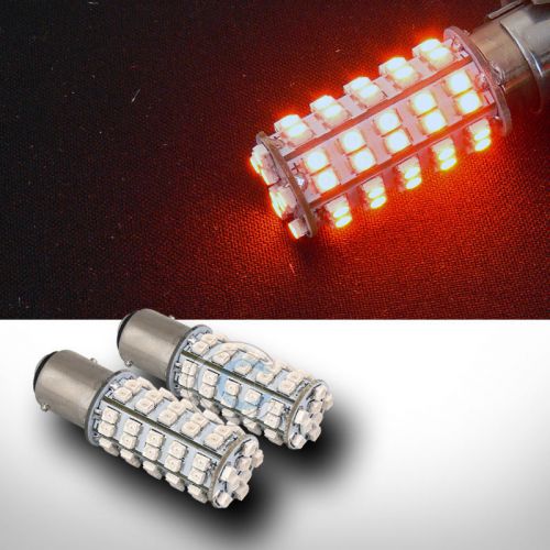 2 amber 1157/bay15d 68 count smd led light bulbs rear side marker lamp 2057 2357