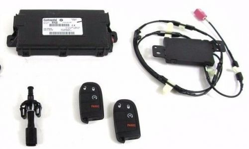 New dodge chrysler wireless ignition control module w 2 proximity fobik remotes