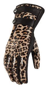 Icon 1000 catwalk womens gloves leopard