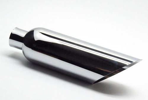 Exhaust tip chrome 6.00 x 18 2.50 inlet blemished