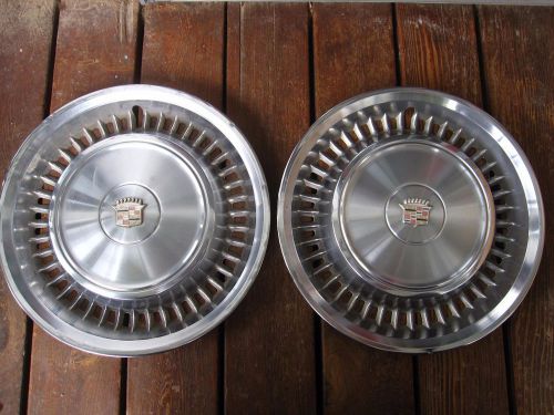 1971 1972 cadillac fleetwood deville 15&#034; hubcap, hub cap, a pair