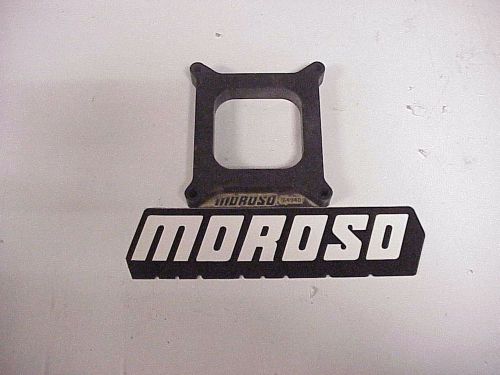 Moroso clay 1&#034; thick 4 barrel carburetor spacer #64940 mh53 holley carter