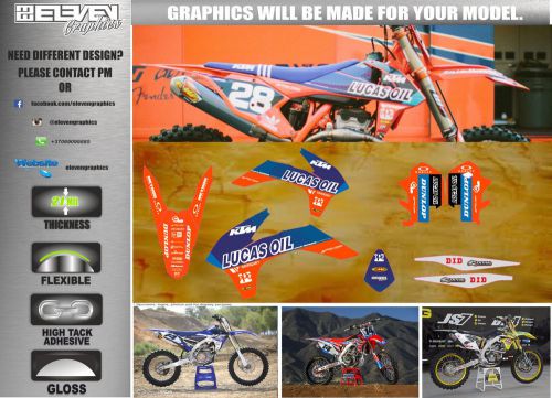 Ktm sxf 450 250 350 2016 2015 2014 2013 2012 graphics decals deco dungey musquin