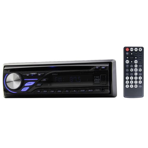 In-dash headunit cd/dvd/mp3 player single 1 din fm receiver eq usb/sd/mmc+remote