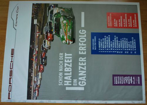 Porsche dealer showroom poster 911 carrera cup 1990 standings