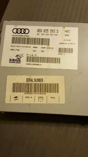 8e0 035 593d audi vw volkswagen sirius satellite radio receiver tuner module oem