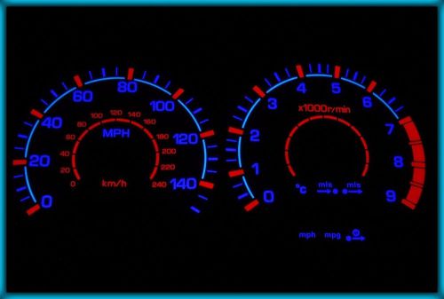 G134 nissan primera p11 gt 95-02 uk 140mph wb el plasma glow gauges cluster dial