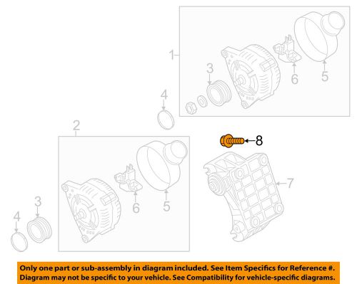 Audi oem 14-15 a7 quattro 3.0l-v6-alternator bracket mount bolt n91183101