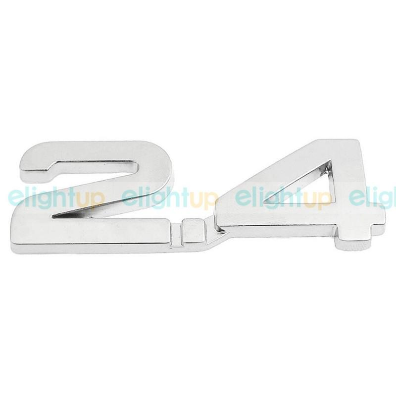 3d 2.4 logo emblem badge auto motor detailing decor for 2.4 litres engine