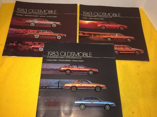 1983 olds toronado ninety-eight cutlass firenza sales brochure dealer literature