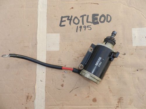 1995 evinrude 40hp e40tleod electric starter motor start good johnson 48 50