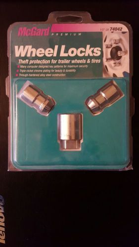 Mcgard 74042 chrome cone seat trailer wheel locks (1/2&#034;- 20 thread size)