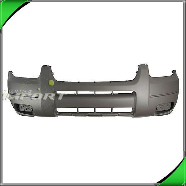 01-04 ford escape xls/xlt textured gray w/o fog lamp hole front bumper cover new