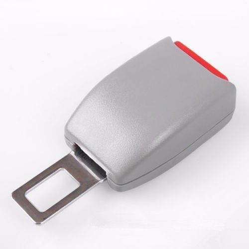 1pcs grey seat belt buckle extension safety eliminator alarm stopper fit hyundai