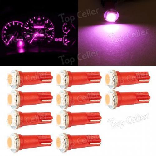 10x t5 wedge pink 5050 1-smd led dashboard instrument panel lights 74 2721