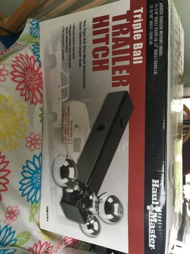 Haul master triple ball trailer hitch black/silver  nib************