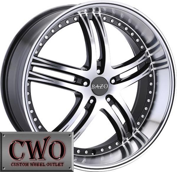 22 black bazo b502 wheels rims 5x120 5 lug bmw land rover s-10 blazer