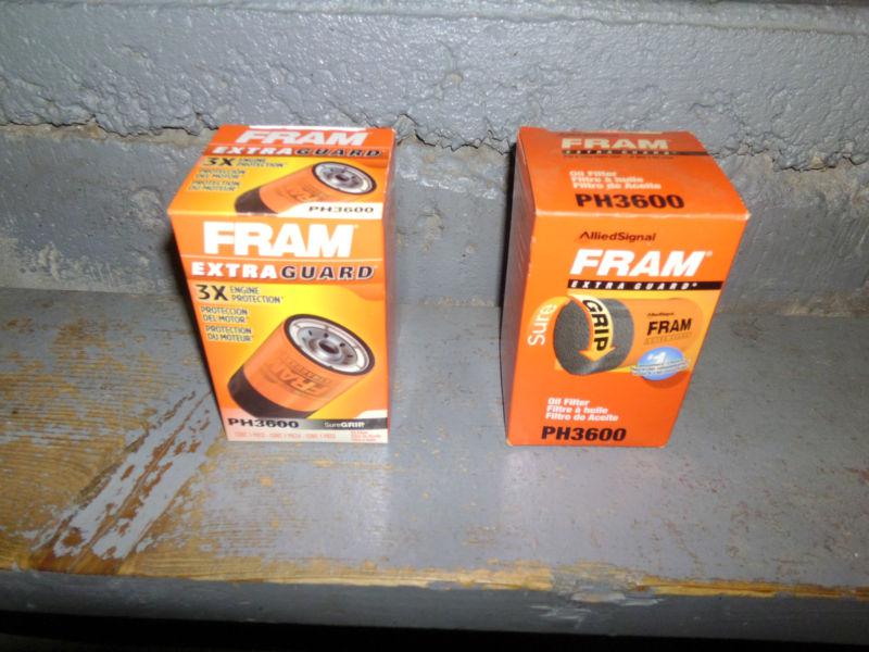 (2) fram extra guard oil filter (ph3600) for ford ranger pick-up truck 