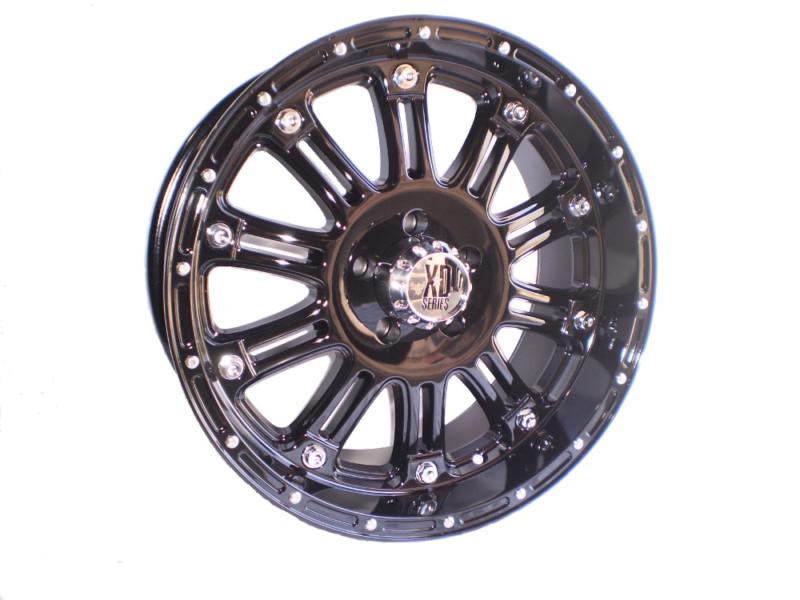 New 17x9 xd795 hoss black wheel rim 5x5 5x127 jeep wrangler jk lifted -12 4.5bs