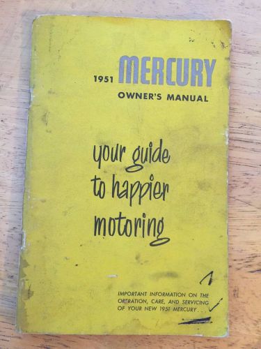 1951 mercury owners manual