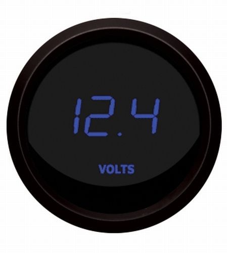 Intellitronix digital voltmeter gauge blue / black bezel m9015-b made in usa