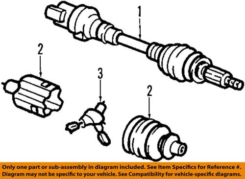 Gm oem front drive-axle assembly 20859642