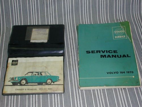 Volvo 164 factory green service manual &amp; owners manual 1970