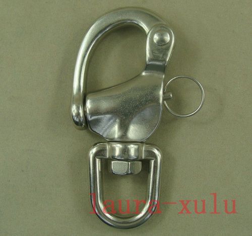 4.85&#034;  316#stainless steel swivel snap shackle marine boat sailing yacht