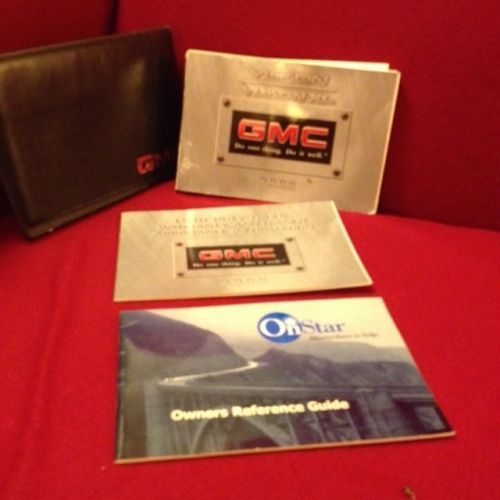 2000 gmc yukon suburban oem owners manual set with warranty guide and case