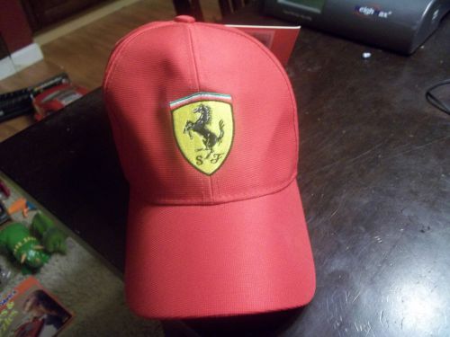 Offical ferrari red with yellow logo baseball cap, hat,  010878177